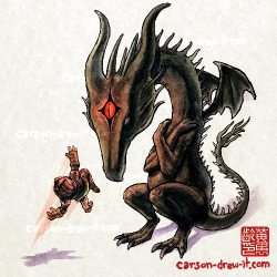 carson-drew-it:  DARK SOULS DOODLES Black Dragon Kalameet —