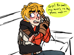 dogtit:  jaune’s mom is just happy that he has good enough