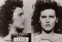 vintagesnapshot: Elizabeth Short, aka the Black Dahlia, arrested