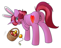 sugaryscarlet:Oh my! Don’t startle the easter bunny! She’ll