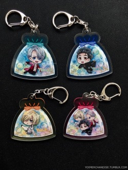 yoimerchandise:  YOI x Bell House Pukasshu Acrylic Keychains