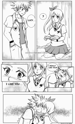 lezith:  I really like you…AU where Natsu and Lucy are students…