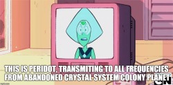 2 interesting things:1) How peridot calls the earth: “Abandoned