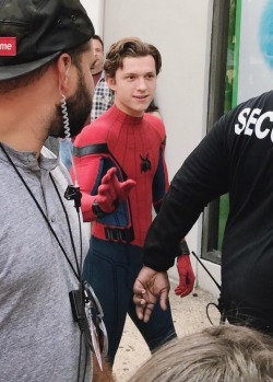 tomhollande:  Tom Holland on the Spider-Man: Homecoming set on