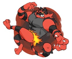 megawaffle: i drew mr. firecrotch 🐯🔥