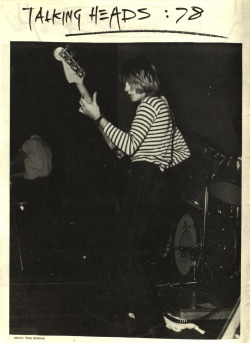 zombiesenelghetto-3: Talking Heads: Tina Weymouth, Big Star Fanzine,