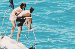 indecisivefeelings:  July 30, 2014 Liam and Sophia in Saint