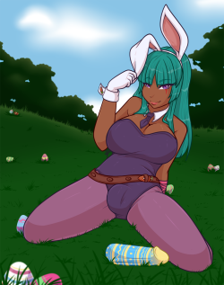 PWYW bunny suit from DutchDuke for Iamari of his futa babe Xuxa