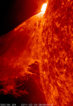 sagittariirising:  NASA’s SDO Captures a Monster Prominence