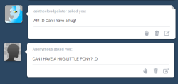 ask-humming-way:  I thought you guys were meant to hug me, not