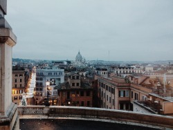 anothertravelblogorwhatever:  View of Rome and St. Peter’s