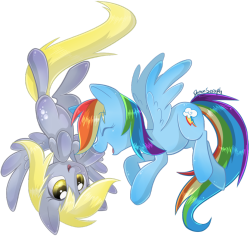paperderp:  Derpy and Dashie by ~DismalTear  <3