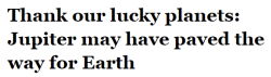 salon:  salon:Eons ago, while flinging leftover debris from planetary