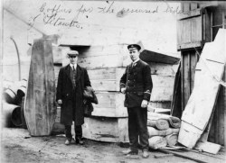 mortisia:  Coffins for the recovered bodies from the Titanic