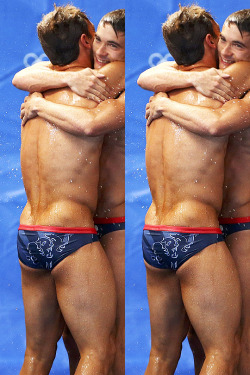 zacefronsbf:Tom Daley &amp; Dan Goodfellow at the Rio 2016 Olympic Games (August 8th) Dat ass tho