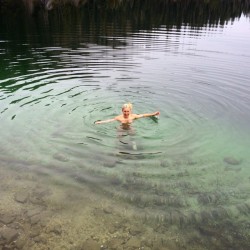 ayearofdeepcreek:  Skinny dipping in 45 degree water while it’s