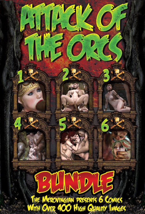  Saw that Attack Of The Orcs 6 was released the other day but hadn’t  read 1-5?  Well now you have the chance with the newly released Attack  Of The Orcs Bundle by The Merovingian!   The lowest price available anywhere, here at Renderotica!Attack