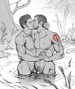 manotica:  ART : Shepherd & Kaiden (DragonAge/MassEffect-Universe-swap)BY :