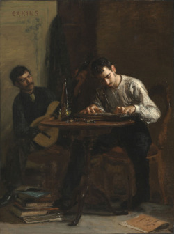 Professionals at Rehearsal, 1883 by Thomas Eakins (American,