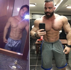 musclegodselfies:  Edmundo Marqués 10 year transformation 