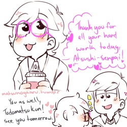 matsunogaaru:  Student Teacher Atsushi x Freshman Todomatsu 