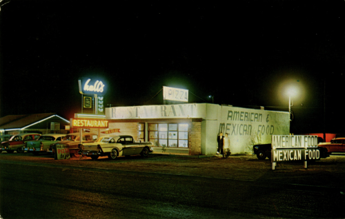 nemfrog:  Hall’s Restaurant. Route 66, Tucumcari, New Mexico.