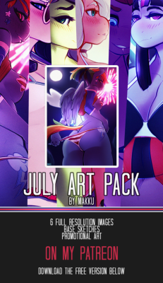 its-makku: My 4th of July Art Pack Is Up! My first art pack is finally up! I decided to keep it small to gauge exactly how much time would need to be spent on an art pack each month. With a bit of confidence I can say an 8 character pack along with futa