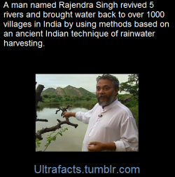 ultrafacts:Rajendra Singh is a well-known water conservationist