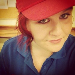 15 min break at work. Heaven. My hair matches my hat. #bored
