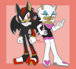 metal-harbor:  species swap with shadow the bat and rouge the