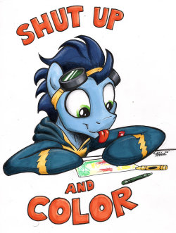 mlpfim-fanart:  Shut up and Color by Mattings  ^w^