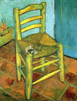 artist-vangogh:  Van Gogh’s Chair, 1889, Vincent van GoghMedium: