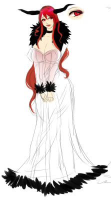 some concept work I did on a Maoyu on stream. idk i’m going