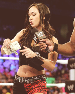 The very Harley Quinn like AJ Lee!