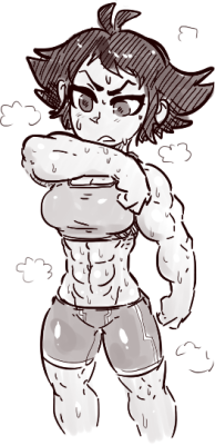 momfricker:  smol ŭ sweaty Makoto courtesy of thetenk 