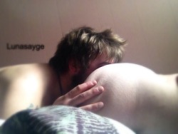 curvalicious77:  My man enjoying my ass. First person to ever