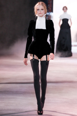 on-and-off-the-runway:  Hanne Gaby Odiele Ulyana Sergeenko Haute