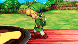 afantasybasedonreality:  Toon Link’s taunts in Super Smash