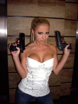 girlandguns:  Girl With Gun  http://girls-andguns.blogspot.com/