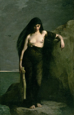 vraieronique-blog:  Sappho by Charles August Mengin (Fr, 1853-1933)