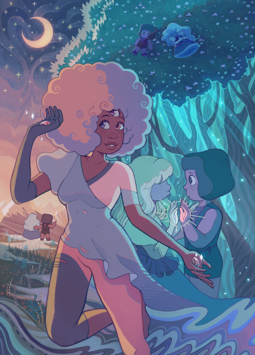 passionpeachy:my full piece for @suforeverzine! my song was “Something