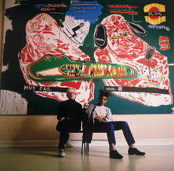 jockohomoremix:  Right: Jean-Michel Basquiat and Andy Warhol