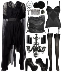 polyvore-gore:  Candlelight