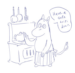 corantus:[wife drops me off at moominvalley]