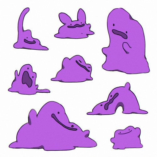 bluekomadori:some Ditto doodles