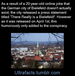 ultrafacts:The Bielefeld Conspiracy is a satire of conspiracy