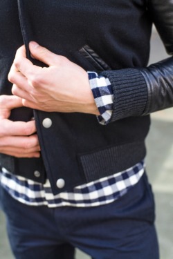 hucklebury:  Large Gingham pattern under a sweet jacket. Get