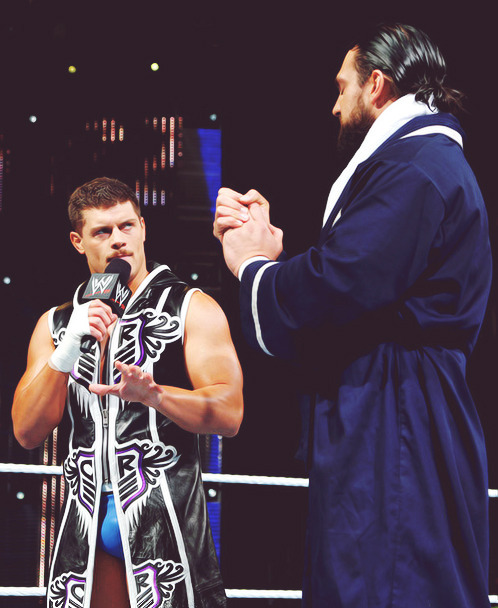 It's like Cody Rhodes' Moustache came with a year supply of Male Enhancement Pills.