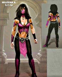 nekro-mancer:  Mileena concept art from the Krypt.