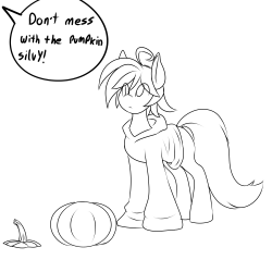 silversponystash:i…guess this is how silvy celebrates halloween?…x3!